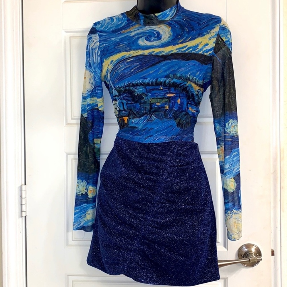Starry starry night blouse